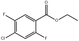 Ethyl  4-chloro-2,5-difluorobenzoate Struktur