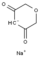 2H-pyran-3,5(4H,6H)-dione, sodium salt Struktur