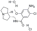 (1S-cis)-4-AMino-5-chloro-N-[(hexahydro-
1H-pyrrolizin-1-yl)Methyl]-2-MethoxybenzaMide Hydrochloride Hydrate Struktur