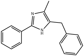 5-Benzyl-4-methyl-2-phenylimidazole Struktur