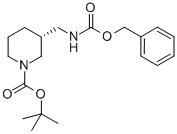 (R)-1-Boc-3-(Cbz-amino-methyl)-piperidine
 Struktur