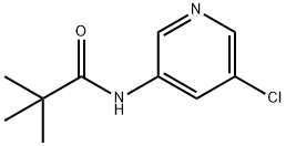 N-(5-CHLORO-PYRIDIN-3-YL)-2,2-DIMETHYL-PROPIONAMIDE Struktur