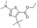 2-(DIMETHYLAMINO)-4-(1,1-DIMETHYLETHYL)-5-THIAZOLECARBOXYLIC ACID ETHYL ESTER Struktur