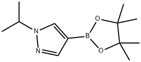 1H-Pyrazole, 1-(1-Methylethyl)-4-(4,4,5,5-tetraMethyl-1,3,2-dioxaborolan-2-yl)- Struktur