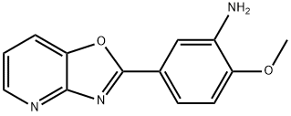 2-METHOXY-5-[1,3]OXAZOLO[4,5-B]PYRIDIN-2-YLANILINE Struktur