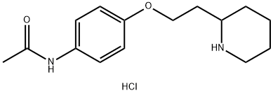 N-{4-[2-(2-Piperidinyl)ethoxy]phenyl}acetamidehydrochloride Struktur