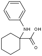 1-PHENYLAMINO-CYCLOHEXANECARBOXYLIC ACID Struktur