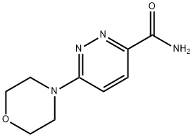 3-Pyridazinecarboxamide, 6-(4-morpholinyl)- Struktur