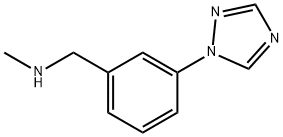 N-METHYL-N-[3-(1H-1,2,4-TRIAZOL-1-YL)BENZYL]AMINE Struktur