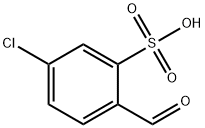 5-chloro-2-formylbenzenesulphonic acid Struktur