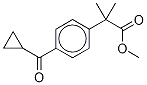 4-(Cyclopropylcarbonyl)-α,α-dimethylbenzeneacetic Acid Methyl Ester Struktur