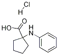 Cyclopentanecarboxylic acid, 1-(phenylaMino)-, hydrochloride Struktur