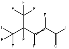 2,3,4,5,5,5-HEXAFLUORO-4-TRIFLUOROMETHYL-2-PENTENOYL FLUORIDE Struktur