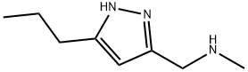 Methyl-(5-propyl-1H-pyrazol-3-ylmethyl)amine Struktur