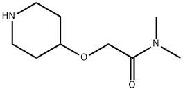 N,N-DIMETHYL-2-(PIPERIDIN-4-YLOXY)ACETAMIDE Struktur