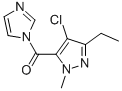 1-[(4-CHLORO-3-ETHYL-1-METHYL-1H-PYRAZOL-5-YL)CARBONYL]-1H-IMIDAZOLE Struktur