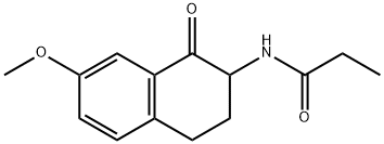 2-PROPANAMIDO-7-METHOXY-3,4-DIHYDRONAPHTHALEN-1-(2H)-ONE Struktur