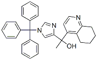 4-Quinolinemethanol,  5,6,7,8-tetrahydro--alpha--methyl--alpha--[1-(triphenylmethyl)-1H-imidazol-4-yl]- Struktur