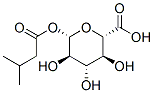 (2S,3S,4S,5R,6S)-3,4,5-trihydroxy-6-(3-methylbutanoyloxy)oxane-2 carboxylic acid Struktur