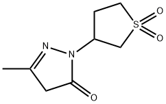 2-(1,1-DIOXIDOTETRAHYDROTHIEN-3-YL)-5-METHYL-2,4-DIHYDRO-3H-PYRAZOL-3-ONE Struktur