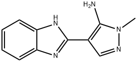 4-(1H-BENZIMIDAZOL-2-YL)-1-METHYL-1H-PYRAZOL-5-AMINE Struktur