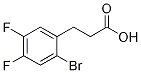 3-(2-broMo-4,5-difluorophenyl)propanoic acid Struktur