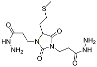 4-[2-(methylthio)ethyl]-2,5-dioxoimidazolidine-1,3-di(propionohydrazide) Struktur