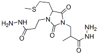 .alpha1-methyl-4-[2-(methylthio)ethyl]-2,5-dioxoimidazolidine-1,3-di(propionohydrazide) Struktur