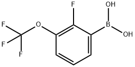 BORONIC ACID, [2-FLUORO-3-(TRIFLUOROMETHOXY)PHENYL]- Struktur