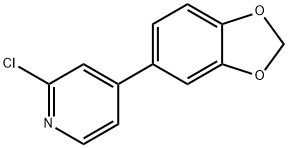 2-CHLORO-4-(1,3-BENZODIOXOL-5-YL)PYRIDINE Struktur