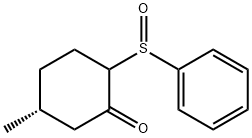 (5R)-5-Methyl-2-(phenylsulfinyl)-cyclohexanone Struktur