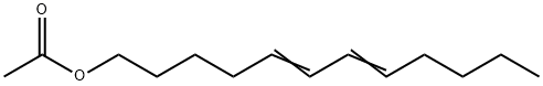 Acetic acid 5,7-dodecadienyl ester Struktur