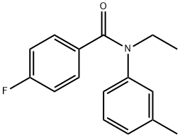 N-Ethyl-4-fluoro-N-(M-tolyl)benzaMide, 97% Struktur