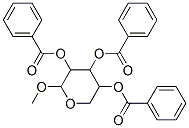 (4,5-dibenzoyloxy-2-methoxy-oxan-3-yl) benzoate Struktur