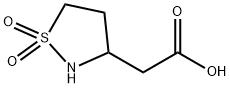 2-(1,1-Dioxo-1,2-thiazolidin-3-yl)acetic acid Struktur