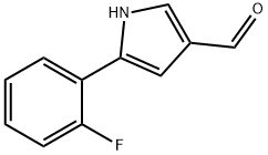 5-(2-氟苯基)-1H-吡咯-3-甲醛, 881674-56-2, 結(jié)構(gòu)式