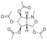 1H-Cyclopentcisoxazole-3,4,5,6-tetrol, hexahydro-1-methyl-, tetraacetate (ester), 3S-(3.alpha.,3a.beta.,4.beta.,5.alpha.,6.beta.,6a.beta.)- Struktur