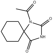 1-Acetyl-1,3-diazaspiro[4.5]decane-2,4-dione Struktur