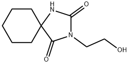 3-(2-Hydroxyethyl)-1,3-diazaspiro[4.5]decane-2,4-dione Struktur