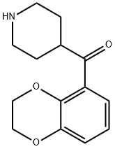 Methanone,  (2,3-dihydro-1,4-benzodioxin-5-yl)-4-piperidinyl- Struktur