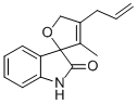 3-METHYL-4-(2-PROPENYL)-SPIRO[FURAN-2(5H),3'-[3H]INDOL]-2'(1'H)-ONE Struktur