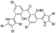 (3,4,5-Tribromo-1H-pyrrole-2-yl)(2-hydroxy-5-bromophenyl) ketone Struktur