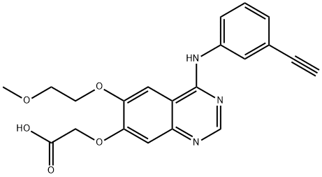 DesMethyl Erlotinib Carboxylate Acid Struktur