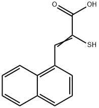 2-Mercapto-3-(1-naphthalenyl)propenoic acid Struktur