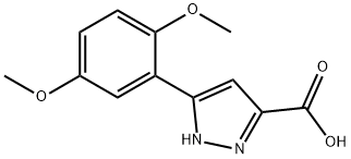 5-(2,5-DIMETHOXYPHENYL)-1H-PYRAZOLE-3-CARBOXYLIC ACID Struktur