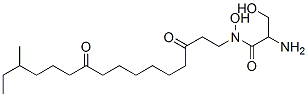 2-Amino-N,3-dihydroxy-N-(14-methyl-3,10-dioxohexadecyl)propanamide Struktur