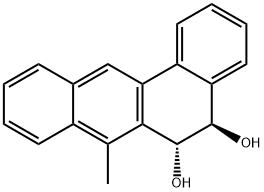 (5R,6R)-5,6-Dihydro-7-methylbenz[a]anthracene-5,6-diol Struktur