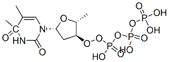 2(1H)-Pyrimidinone, 1-(2-deoxy-5-O-(hydroxy((hydroxy(phosphonooxy)phos phinyl)oxy)phosphinyl)-beta-D-erythro-pentofuranosyl)-4-methoxy- Struktur