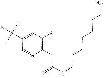 N-(7-aminoheptyl)-2-[3-chloro-5-(trifluoromethyl)-2-pyridinyl]acetamide Struktur