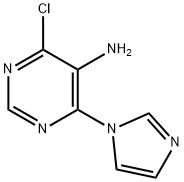 4-Chloro-6-(1H-imidazol-1-yl)pyrimidin-5-amine Struktur